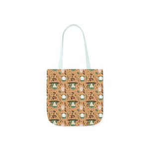 Frog Canvas Tote Bag - Playful Print Shopping Carry All - Dipaliz - Totes