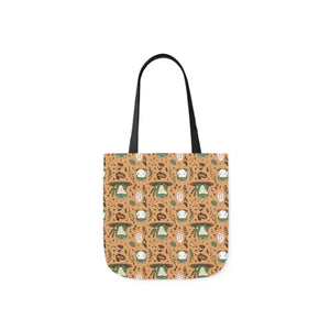 Frog Canvas Tote Bag - Playful Print Shopping Carry All - Dipaliz - Totes