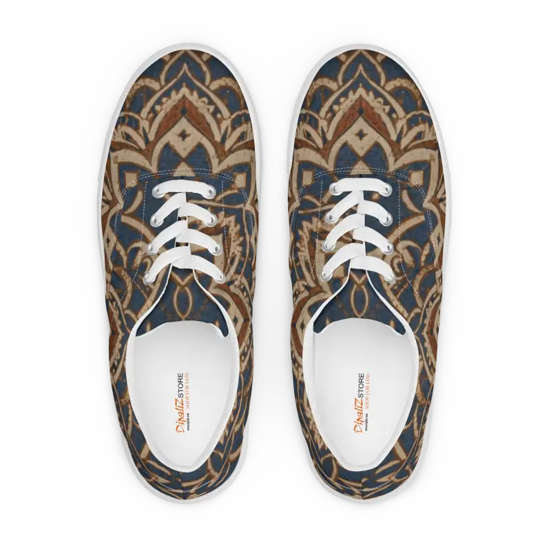 Rock your Look: Men’s Geometric Canvas Shoes - 5