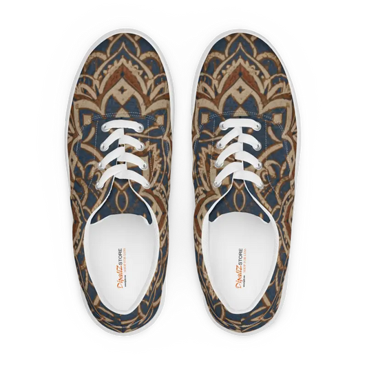 Rock your Look: Men’s Geometric Canvas Shoes - 5