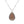 Ellipse Pendant Necklace Zinc Alloy Statement Jewelry - Dipaliz - one Size / Silver - Necklaces