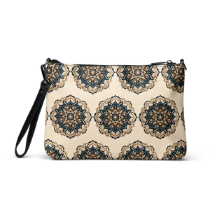 Faux Leather Crossbody Bag - Chic Mandal Pattern Style - Dipaliz - Cross Body Bags