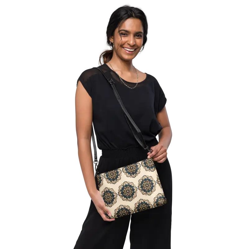 Turn Heads with our Mandal Pattern Crossbody Bag - Bags