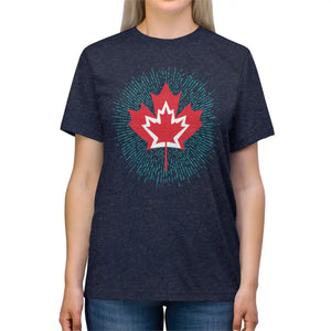 Maple Leaf Tee - Celebrate Canada Day Canuck Pride - Dipaliz - Navy Triblend / s - T-shirts