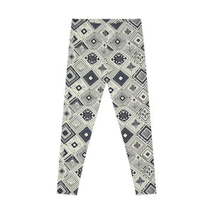 Geometric Stretchy Leggings - Bold Monochrome Activewear - Dipaliz