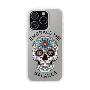 Balance Skull Flexi Case - Protective Tpu Design - Dipaliz - Iphone 15 Pro - Mobile Phone Cases