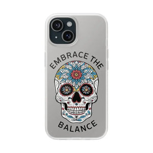 Balance Skull Flexi Case - Protective Tpu Design - Dipaliz - Iphone 15 - Mobile Phone Cases