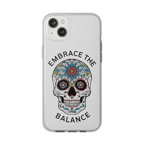 Balance Skull Flexi Case - Protective Tpu Design - Dipaliz - Iphone 14 Plus - Mobile Phone Cases