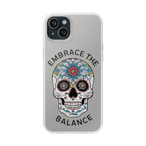 Balance Skull Flexi Case - Protective Tpu Design - Dipaliz - Iphone 15 Plus - Mobile Phone Cases