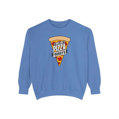 Rock Pizza Fridays in Style with our Garment-dyed Sweatshirt