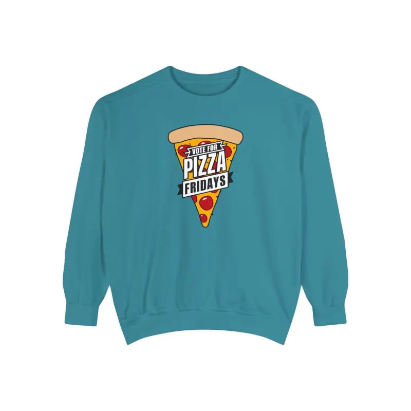 Rock Pizza Fridays in Style with our Garment-dyed Sweatshirt