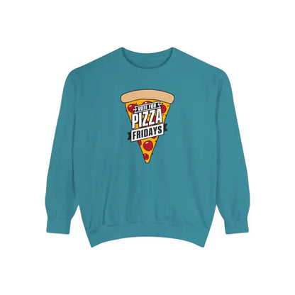 Rock Pizza Fridays in Style with our Garment-dyed Sweatshirt