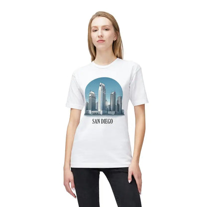 Sizzle in San Diego: Cozy Skyline Tee Fashion Trends 2024 - White / s T-shirt