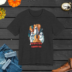 Ghoulish Grooves Unisex Jersey Tee - Electric Vibes - Dipaliz - Dark Grey Heather / Xs - T-shirts