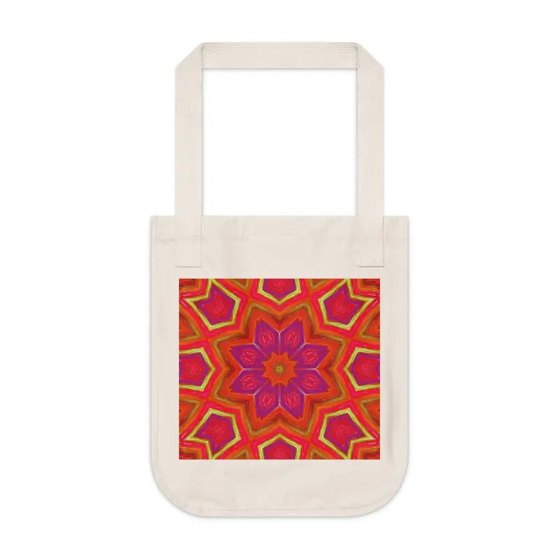 Elevate your Look with Dipaliz’s Red Geometric Canvas Tote - Bags