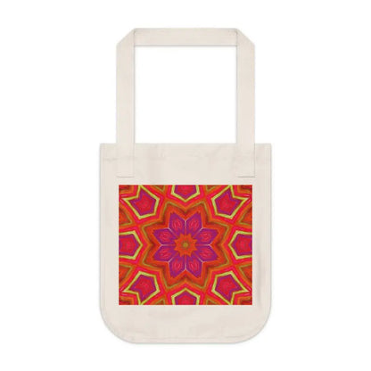 Elevate your Look with Dipaliz’s Red Geometric Canvas Tote - Bags