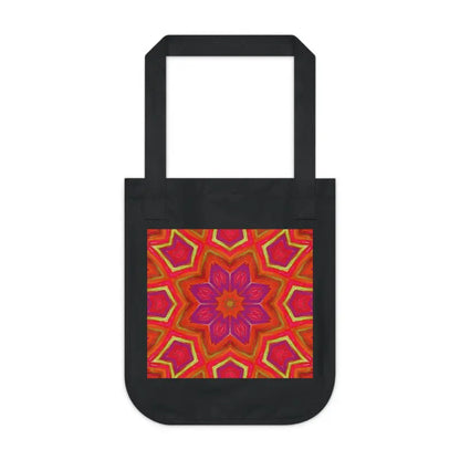 Elevate your Look with Dipaliz’s Red Geometric Canvas Tote - Bags