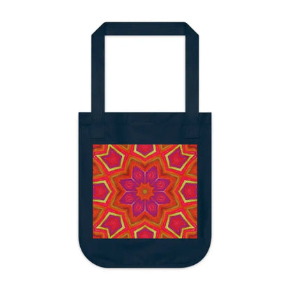 Elevate your Look with Dipaliz’s Red Geometric Canvas Tote - Bags