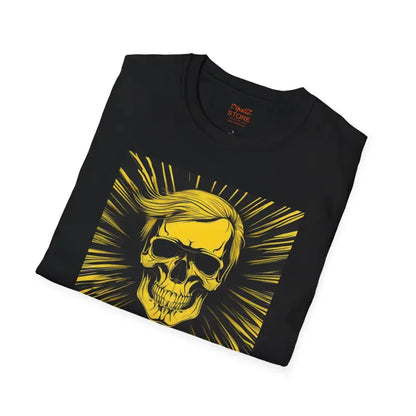 Unleash your Style: Trump Skull Yellow Hair T-shirt - T-shirt