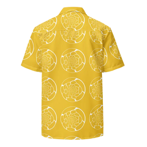 Abstract Yellow Unisex Button Shirt Bold Summer Style - Dipaliz - Shirts