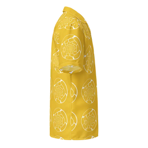 Abstract Yellow Unisex Button Shirt Bold Summer Style - Dipaliz - Shirts