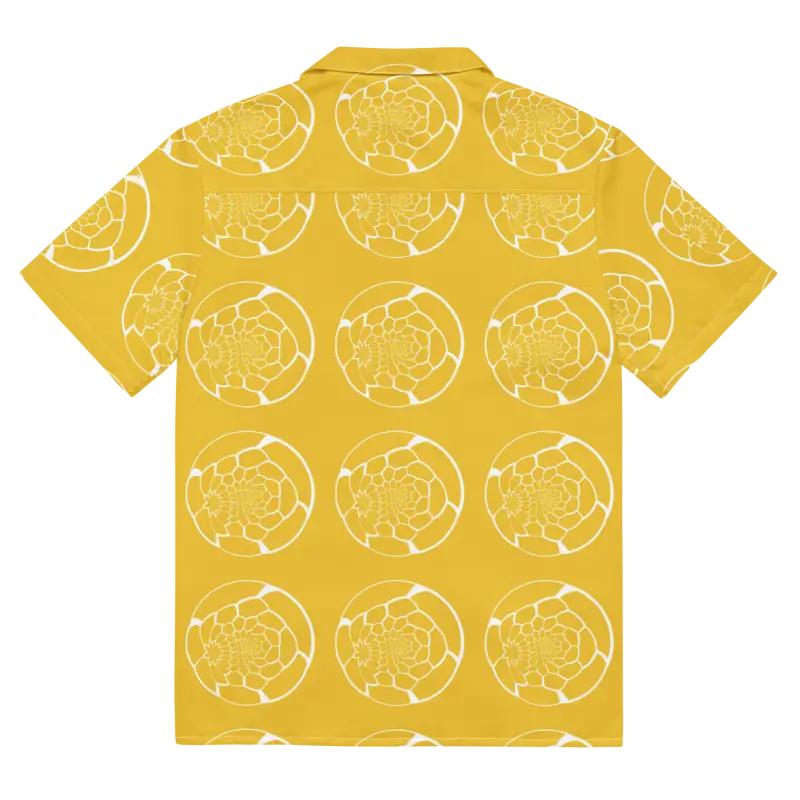 Turn Heads in our Abstract Yellow Unisex Button Shirt this Summer