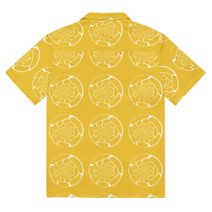 Abstract Yellow Unisex Button Shirt Bold Summer Style - Dipaliz - Shirts