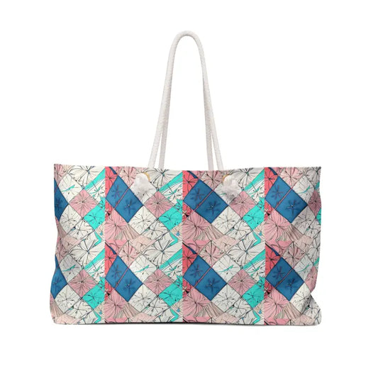 Turn Heads with our Oversized Polyester Abstract Weekender - 24’’ × 13’’ Bags