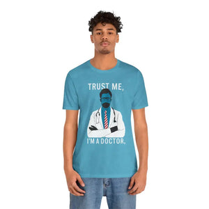 Doctor Tee Jersey Short Sleeve - Confidence Statement Top - Dipaliz - Heather Aqua / s - T-shirt
