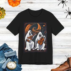 Unisex Jersey Short Ghost Rock Band Tee - Dipaliz - Black / Xs - T-shirts