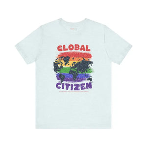 Global Citizen World Map Unisex Tee Adventure Style - Dipaliz - T-shirts