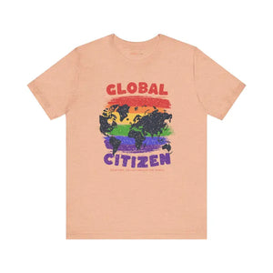 Global Citizen World Map Unisex Tee Adventure Style - Dipaliz - T-shirts