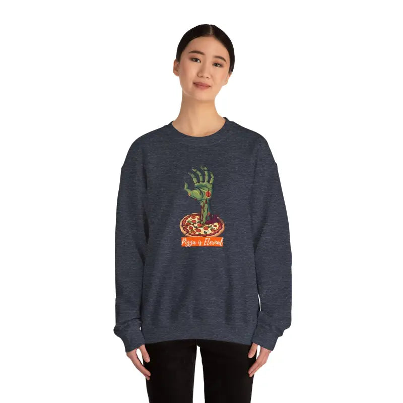 Stand out in Style with the Zombie Hand Crewneck Sweatshirt