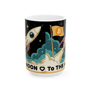 Crypto Stylish Ceramic Mug - Comfortable C-handle - Dipaliz - Mugs