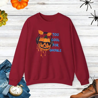 Get Spooky in Style with the Jack o Lantern Crewneck Sweatshirt - Cardinal Red / s