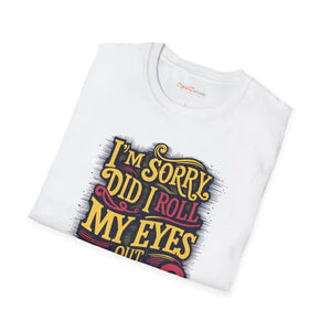 Rollinmy Eyes Funny Unisex Heather Tee - Sassy Comfort - Dipaliz - T-shirts