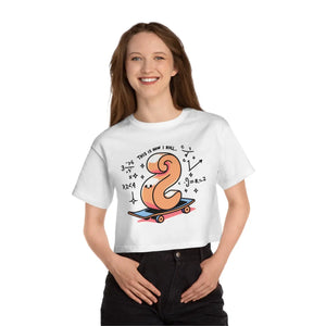 Cute Cropped T-shirt - Skateboard Graphic Casual - Dipaliz - T-shirts