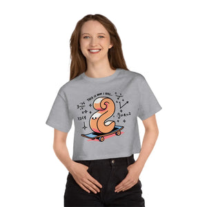 Cute Cropped T-shirt - Skateboard Graphic Casual - Dipaliz - T-shirts