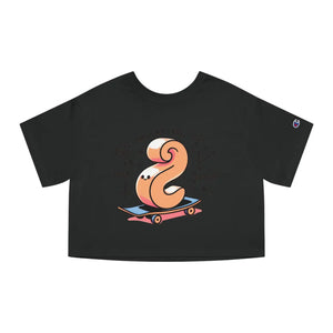 Cute Cropped T-shirt - Skateboard Graphic Casual - Dipaliz - T-shirts