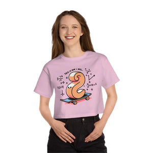 Cute Cropped T-shirt - Skateboard Graphic Casual - Dipaliz - T-shirts