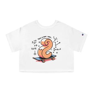 Cute Cropped T-shirt - Skateboard Graphic Casual - Dipaliz - T-shirts