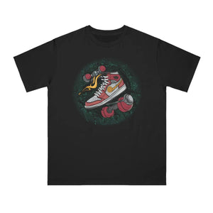 Organic Skateboard Tee - Roll with the Rhythm Cotton - Dipaliz - T-shirts