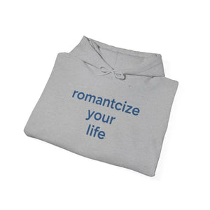 Winter Typography Hoodie - Oversized Blue Slogan White - Dipaliz - Hoodies