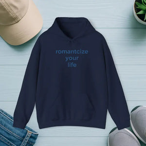 Winter Typography Hoodie - Oversized Blue Slogan White - Dipaliz - s / Navy - Hoodies