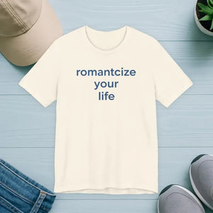 Winter Typography Slogans Tee Bold Blue Minimalist White - Dipaliz - Natural / s - T-shirts