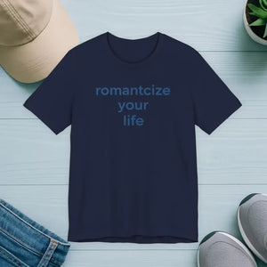 Winter Typography Slogans Tee Bold Blue Minimalist White - Dipaliz - Navy / s - T-shirts