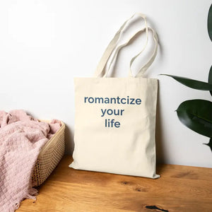 Cotton Canvas Tote - Winter Typography Bold Slogan - Dipaliz - Bags