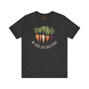 T-shirt - we Root for Each Other Tee - Soft Cotton Short Sleeve - Dipaliz Dark Grey Heather / m