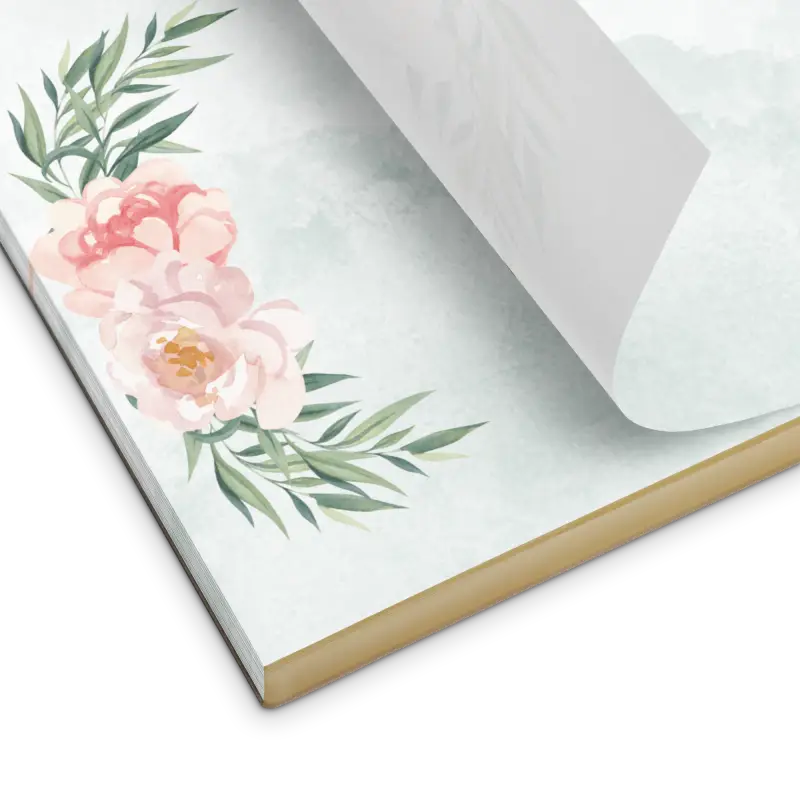 Rose Flower Notepad for Ideas Plans and Lists - 11″×8.5″ Notepads