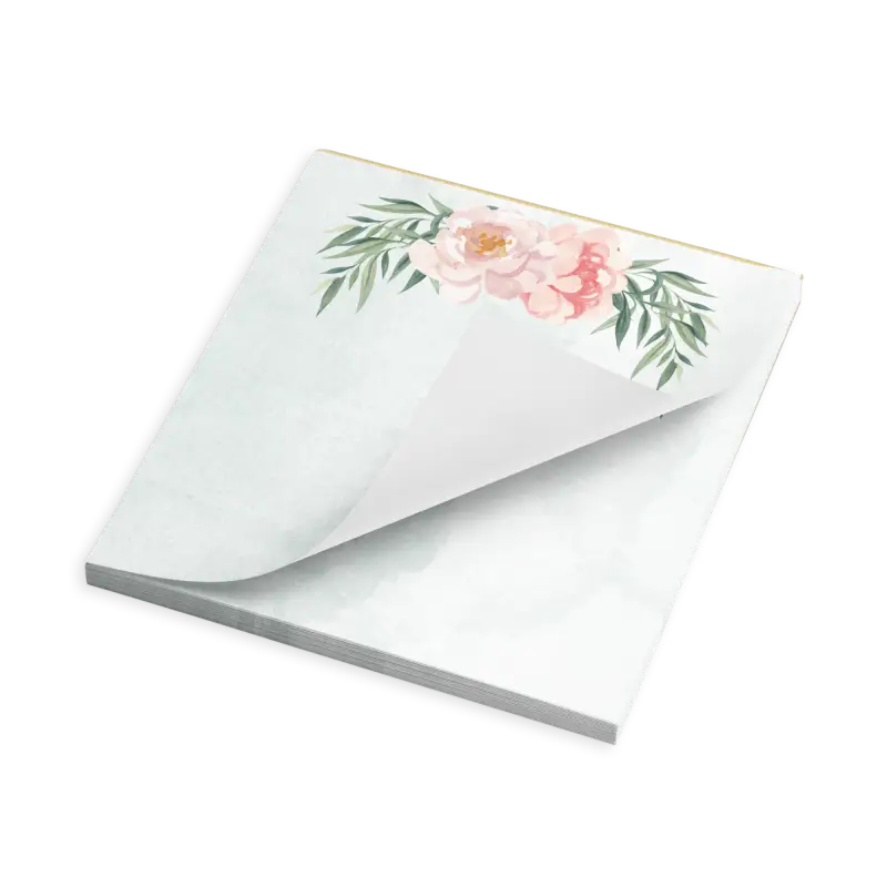 Rose Flower Notepad for Ideas Plans and Lists - Notepads